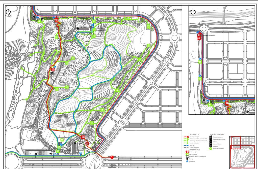 Plano Nuevo Parque Central Valdebebas