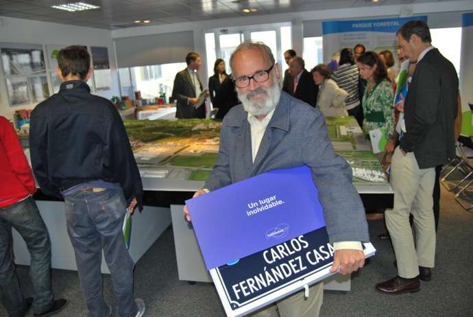 Acto de homenaje al ingeniero Carlos Fernández Casado en Valdebebas