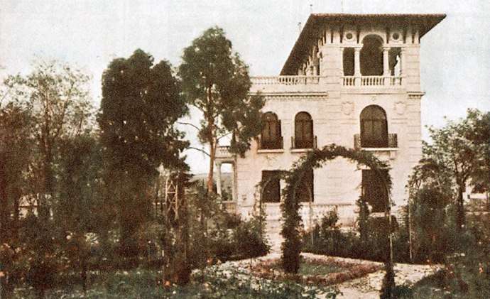Palacete de Villa Rosa: foto histórica